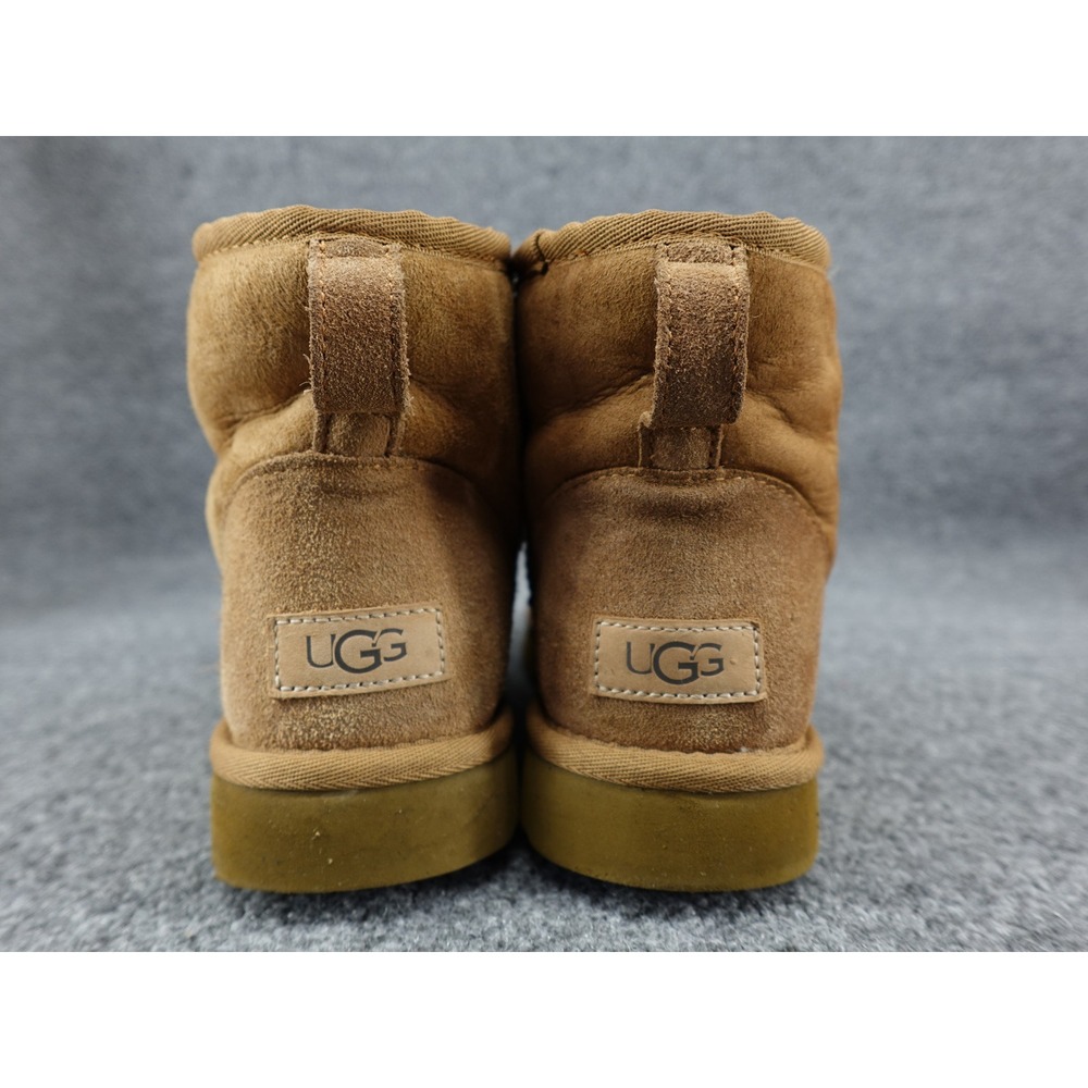 UGG Classic Mini II Boots Womens 9 Chestnut Good Suede Sheepskin 1016222 - Picture 4 of 8